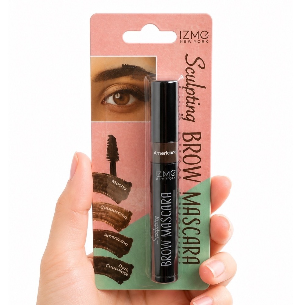 IZME New York Sculpting Brow Mascara Americano Medium Brown‎ 0.17oz New